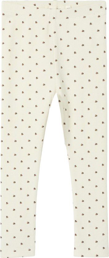 LIL' ATELIER NAME IT NMNLAGO KYE SLIM LEGGING LIL NOOS - Unisex - Leggings - Wit - Print - Kinderen - Maat 122