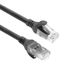 ACT Zwarte 7 meter TPE U/UTP CAT6A ultra-flex patchkabel snagless met RJ45 connectoren
