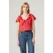 Levi's Chemisier Mylene Galia Dot Coral Red Print