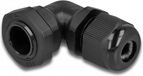 Delock The Launch Distribution Kabelwartel 90 ° schuine pg9 zwart