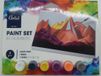 Artist Peinture par numéro - 6 couleurs peinture acrylique, pinceau et 1 toile peinture - set de peinture par numéros Montagne