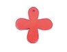 Hanger klaverblad, gewaxt, rood, 25 x 25 mm, 50u, ca.