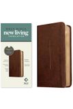 NLT Easy Access System Europe Oü NLT Pocket Thinline Bible, Filament Enabled (Leatherlike, Brown Cross, Red Letter)