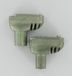 Kopp 2 Coaxstekkers male et female coudé 7,0mm Kabelkeur