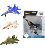 Toi-Toys Metal pullback vliegtuig (1 stuk) assorti