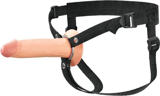 Pipedream Fantasy X-Tensions Strap-on met Holle Dildo 18 cm Zwart