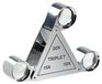 loupe 3-en-1 pour bijoux, 10x, 15x, 20x, tripletlens, chrome, 18 mm
