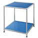 FLOORDIREKT Metalen Rek Concept Epure MK-012 - 2-Laags Opbergrek Met Open Planken - 40 x 46 x 40 cm - Blauw