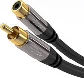 KabelDirekt audio kabel 3 m RCA Zwart