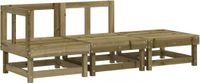 vidaXL Loungeset 3-delig pin geïmpregneerd grenenhout