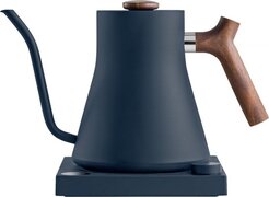 Fellow Stagg EKG - Electric Pour-Over Kettle - Blue with wooden handle - waterkoker met temperatuur instelling en zwanenhals voor koffie en thee opgieten