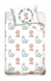 Sweet Home Dino BABY Dekbedovertrek - Blauw - Katoen - 90 x 120 cm