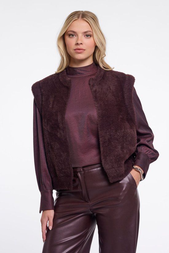 Rino & Pelle Elona waistcoat Fudge cloak