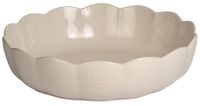 Emile Henry Madeleine Schaal rond gegolfd - Ø270mm - H 65mm - Argile
