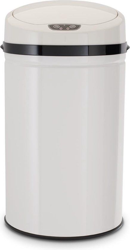 ECHTWERK 30L Sensor Afvalbak - RVS - Wit - Rond