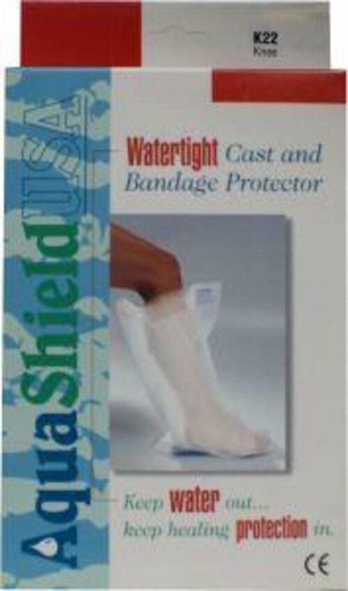 AquaShield ASK22 Waterdichte Beschermhoes Knie - Wit - Medisch Hulpmiddel