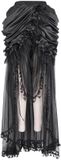 Devil Fashion EVA LADY Gothic Maxirok - Zwart - Maat L