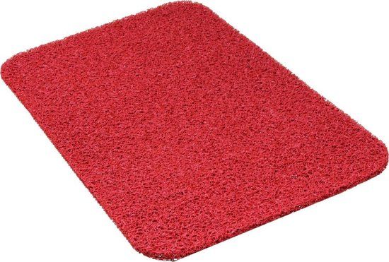 Deurmatshop.nl Schoonloopmat buiten - Curly buitenmat - 40x60 cm - Rood