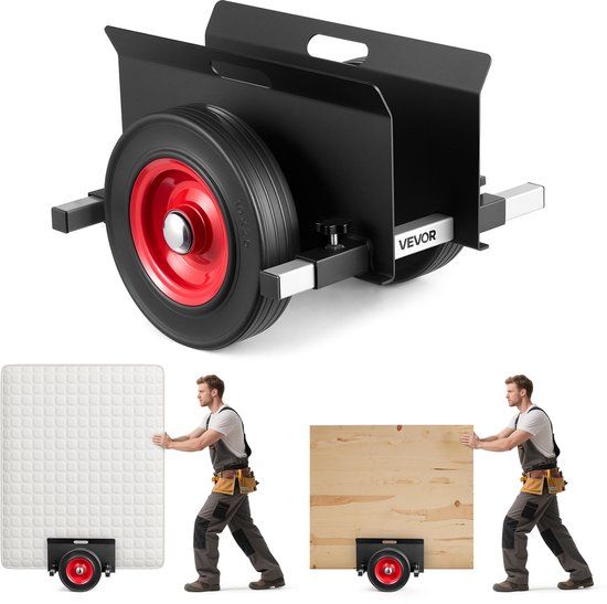 Vevor Platenwagen, 453,6 kg, Zwart