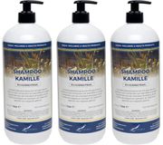 Claudius Cosmetics B.V. Claudius Cosmetics Shampoo Kamille - 1 liter - 3 Stuks - met pompen - Voordeelverpakking - Haarverzorging
