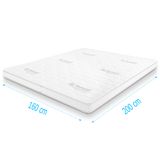 Droommatras Topdekmatras traagschuim Tencel Deluxe 160x200 dikte 11 cm