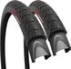 Unyqoos® Pneu pliant Slick 26 x 1.95 pouces (ETRTO 50-559) - Noir