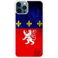 Drapeau Lyon Bedrukt siliconen hoesje compatibel met iPhone 12 Pro Max