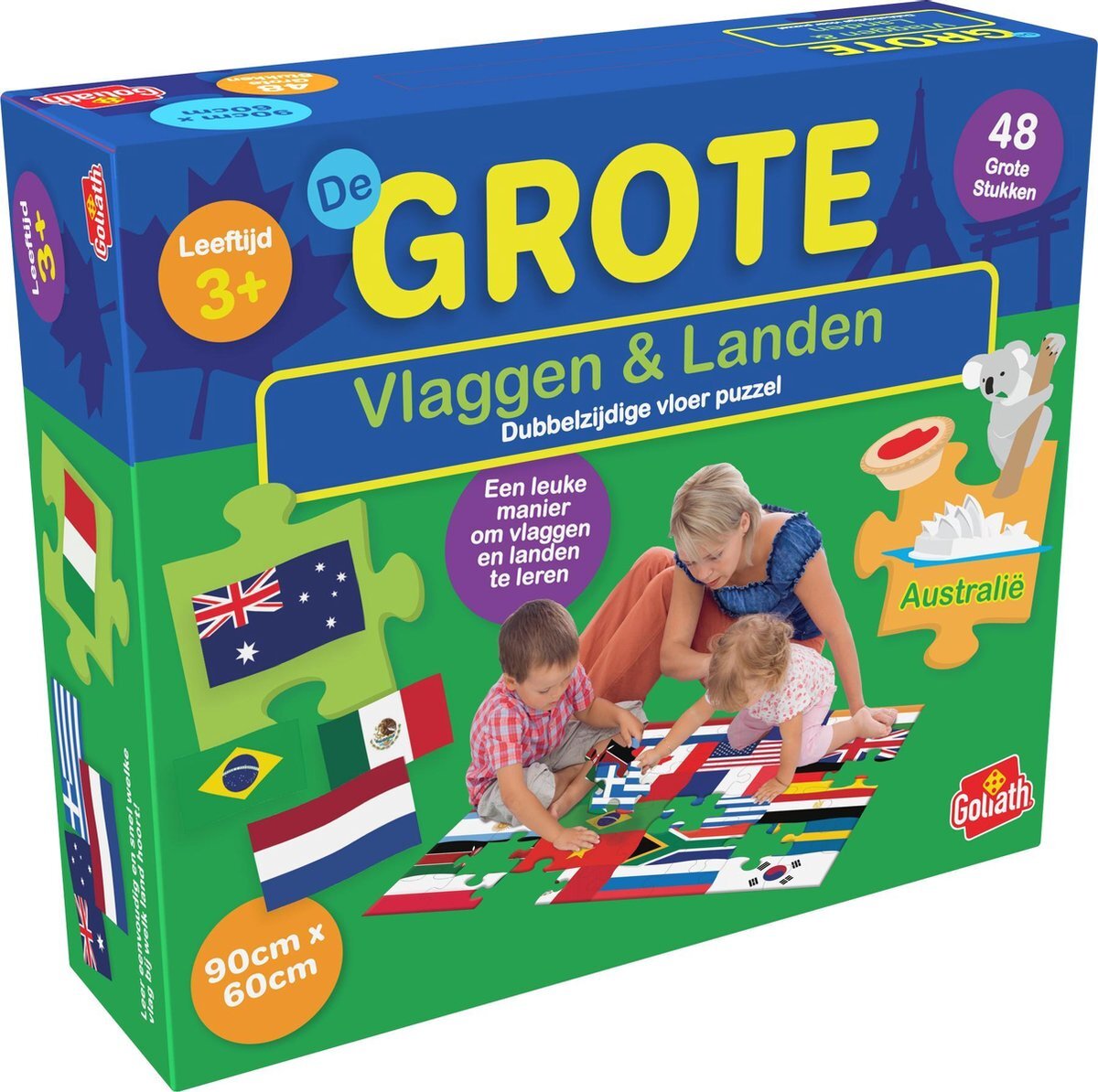 Goliath Grote Vloer Puzzel - Landen & Vlaggen