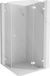 Mexen Lunar L douchecabine pentagonale, porte battante droite 90 x 90, transparent, blanc