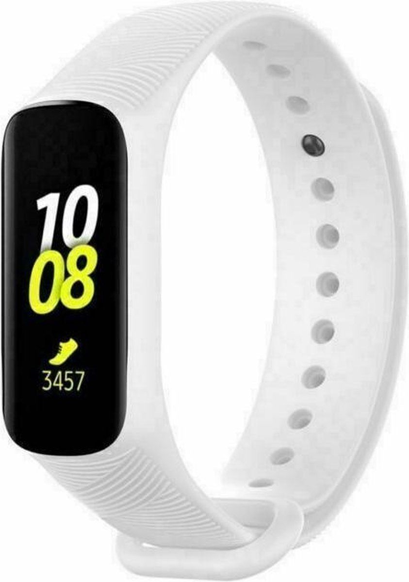 Strap-it Samsung Galaxy Fit e siliconen bandje - wit