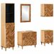 vidaXL Ensemble de meubles de salle de bain 5 pièces Bois de manguier massif