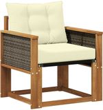 vidaXL - Massief Acacia Hout Naturel Midden Sofa Buiten