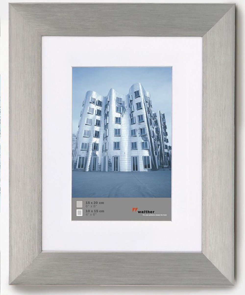 Walther Aluline Fotolijst - 15 x 20 cm - Staal