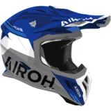 Airoh Aviator Ace 2 crosshelm Fury glans blauw wit grijs S
