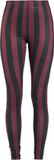 Gothicana by EMP Gothicana Zwart/rood gestreepte legging - Dames - M
