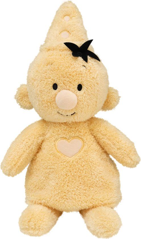 Bumba - Fluffy Pluche Knuffel - Geel - 35 cm