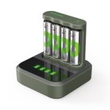 GP ReCyko USB-batterijlader B441 incl. 4X ReCyko batterij AA 2100 mAh & USB dockingstation