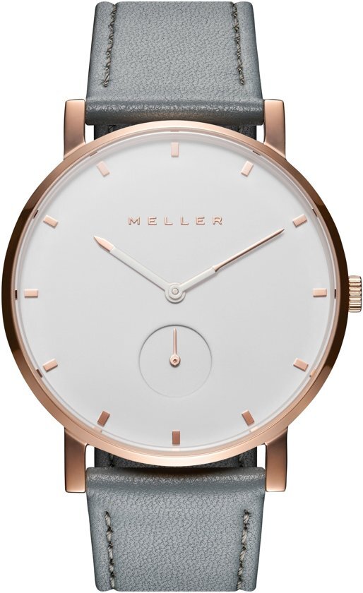 Meller Maori Roos Grey horloge dames en heren - grijs - edelstaal PVD rosÃ