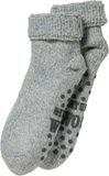 Apollo Wollen anti-slip huissokken/slofsokken voor kinderen blauw melee maat 27-30