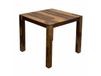 FineBuy Table de salle à manger bois massif Sheesham 80x80 cm Brun foncé
