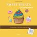 Sweet Treats Bold and Easy Coloring Book for Adults
