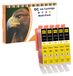 Canon 5-pack cartouches d'encre jaune, compatible avec Canon CLI-581 XXL