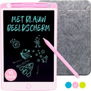 Must-Have for Kids Must-Have for Kids® | LCD Tekentablet Kinderen "Roze" 10 inch Met Hoesje & Extra Pen - Speelgoed Meisjes - Kleuter - Schoencadeautjes Sinterklaas - Speelgoed Voor Onderweg – Tekenen - Kids Tablet - 3 Jaar - 4 Jaar - 5 Jaar - 6 Jaar - Teken Ipad