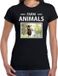 Bellatio Decorations Bol Dieren foto t-shirt Geit - zwart - dames - farm animals - cadeau shirt Geiten liefhebber S
