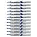 Pentel Maxiflo Whiteboard-markers, droog afwasbaar, medium punt, blauw, 12 stuks