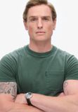 Superdry Essential Washed T-shirt met borstzak Heren M Groen