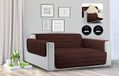 Sogni e Capricci Waterdichte Trendy Gewatteerde Sofa Cover Bruin/Crème, 1 Plaats