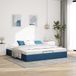 Maison Exclusive - Cadre de lit ottoman sans matelas bleu 200x200 cm tissu