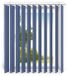 time4blinds - Verticale lamellen - Verduisterende lamellen voor kantoor en thuis - Slaapkamer/Keuken - 150x220 cm - Blauw