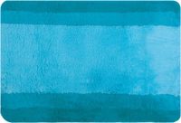 Spirella Balance Badmat – Antislip Badmat met Structuur en Kleuraccenten voor de Badkamer – Blauw/Petrol